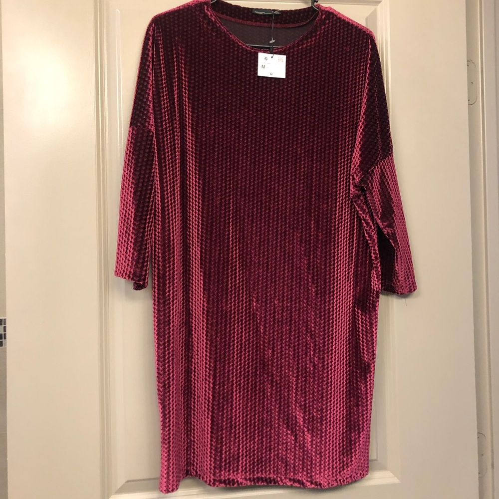 NWT!! ZARA Diamond pattern Dress - Picture 2 of 7